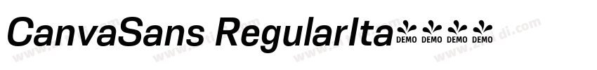 CanvaSans RegularIta字体转换